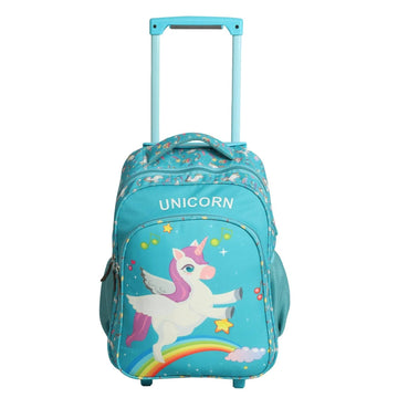 NOVEX Original Unicorn Kids Backpack Trolley Bag with 2 Wheel