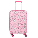 Novex Unicorn Hard Polycarbonate Kids Trolley Bag - Pink - Genx Bags Online