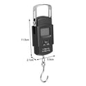 Portable Electronic Digital Hanging Luggage Weighing Scale Up-to 50 kg with LCD Display and Back Light, Small, Black - Genx Bags Online