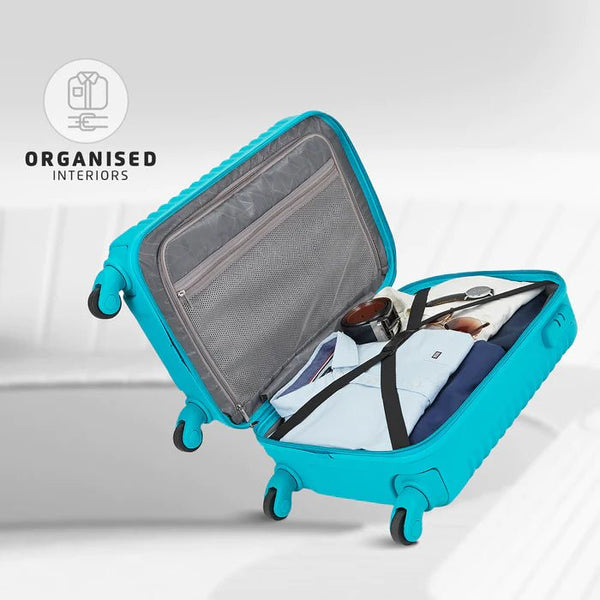 Safari Aerodyne Lightweight Hard Luggage With TSA Lock and Airline Compliant Sizing 55 (CM) Cabin bag - Genx Bags Online
