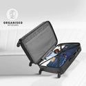 Safari Aerodyne Lightweight Hard Luggage With TSA Lock and Airline Compliant Sizing 65 (CM) Medium bag - Genx Bags Online