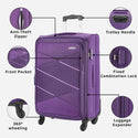 Safari Avenue Anti Theft Soft luggage with Expander, Securi Zipper and Quick Access Pocket 59 (CM) Cabin bag - Genx Bags Online
