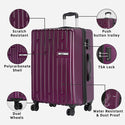 Safari Cargo Neo Hard Luggage with TSA lock and Dual Wheels - Combo (Set of 3) (55cm), (71cm) & (81cm) - Genx Bags Online