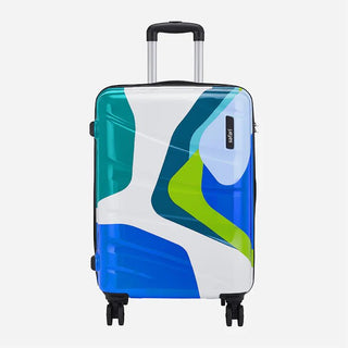 Safari Chroma Plus Hard Luggage - Printed Blue - Genx Bags Online