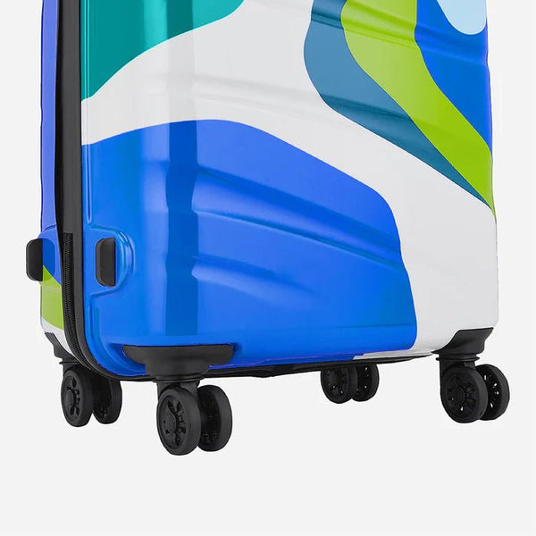 Safari Chroma Plus Hard Luggage - Printed Blue - Genx Bags Online