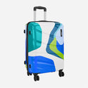 Safari Chroma Plus Hard Luggage - Printed Blue - Genx Bags Online
