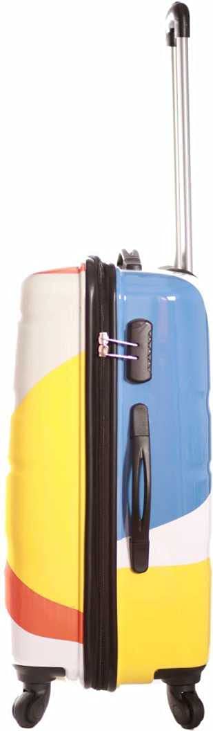 Safari Chroma Plus Hard Luggage - Printed Yellow - Genx Bags Online
