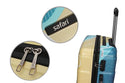 Safari Coast Line Polycarbonate Printed Multi-Color 4 Wheels Hard sided Trolley Luggage - Genx Bags Online
