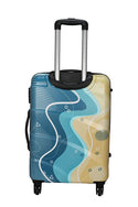 Safari Coast Line Polycarbonate Printed Multi-Color 4 Wheels Hard sided Trolley Luggage - Genx Bags Online