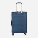 Safari Denim Plus Anti Theft Soft luggage and TSA lock, Dual wheels , Securi Zipper and Detailed Interiors with Wet Pouch 59 (CM) Cabin bag - Genx Bags Online