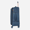 Safari Denim Plus Anti Theft Soft luggage and TSA lock, Dual wheels , Securi Zipper and Detailed Interiors with Wet Pouch 70 (CM) Medium bag - Genx Bags Online