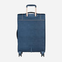 Safari Denim Plus Anti Theft Soft luggage and TSA lock, Dual wheels , Securi Zipper and Detailed Interiors with Wet Pouch 80 (CM) Large bag - Genx Bags Online