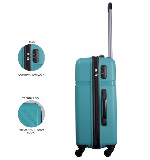 Safari Drive Hard-Sided Polypropylene 5 Years Warranty Luggage Set of 3 Trolley Bags (55 & 67 & 76 cm) - Genx Bags Online