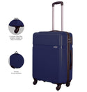 Safari Drive Hard-Sided Polypropylene 5 Years Warranty Luggage Set of 3 Trolley Bags (55 & 67 & 76 cm) - Genx Bags Online