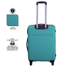 Safari Drive Hard-Sided Polypropylene 5 Years Warranty Luggage Set of 3 Trolley Bags (55 & 67 & 76 cm) - Genx Bags Online