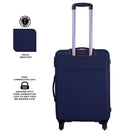 Safari Drive Hard-Sided Polypropylene 5 Years Warranty Luggage Set of 3 Trolley Bags (55 & 67 & 76 cm) - Genx Bags Online