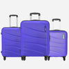 Safari Flo Secure Hard luggage with Anti-Theft Zipper and Detailed Interiors - Combo (Set of 3) - Genx Bags Online