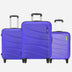 Safari Flo Secure Hard luggage with Anti-Theft Zipper and Detailed Interiors - Combo (Set of 3) - Genx Bags Online