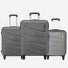Safari Flo Secure Hard luggage with Anti-Theft Zipper and Detailed Interiors - Combo (Set of 3) - Genx Bags Online