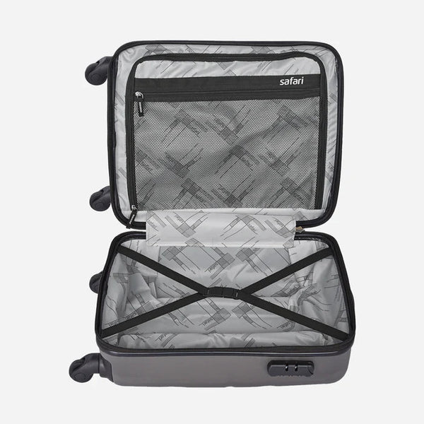 Safari Flo Secure Hard luggage with Anti-Theft Zipper and Detailed Interiors - Combo (Set of 3) - Genx Bags Online