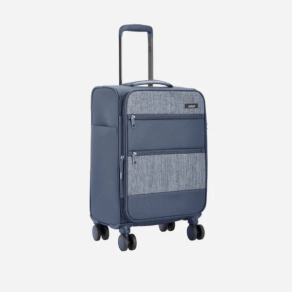 Safari Harmony Anti Theft Soft Luggage with TSA lock, Securi Zipper, Dual Wheels and USB Port 81 (CM) Large bag - Genx Bags Online