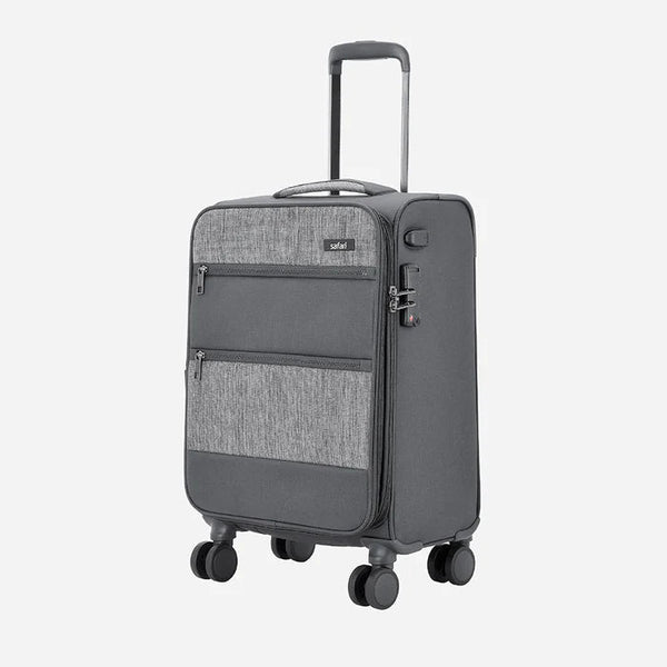 Safari Harmony Anti Theft Soft Luggage with TSA lock, Securi Zipper, Dual Wheels and USB Port 81 (CM) Large bag - Genx Bags Online