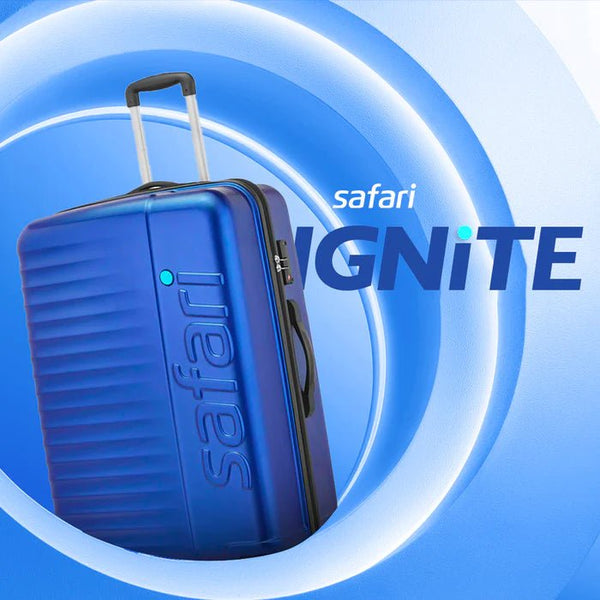 Safari Ignite Anti Theft Hard luggage with TSA lock and Dual Wheels 81 (CM) Large bag - Genx Bags Online
