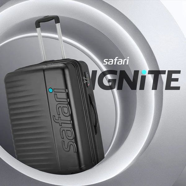 Safari Ignite Anti Theft Hard luggage with TSA lock and Dual Wheels 81 (CM) Large bag - Genx Bags Online