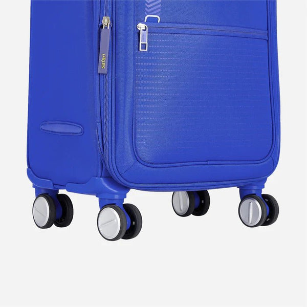 Safari Jetsetter Anti Theft Expandable Soft Luggage with Securi Zipper, TSA lock and Dual Wheels 71 (CM) Meduim bag - Genx Bags Online