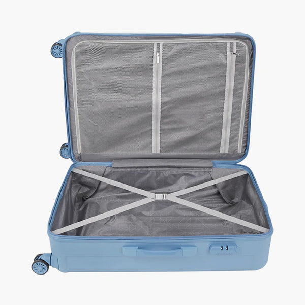 Safari Linea Hard Luggage With Dual Wheels and Detailed Interiors 79 (CM) Large bag - Genx Bags Online