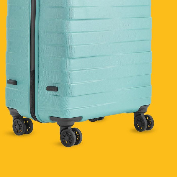 Safari Mint Hard Luggage with Anti Theft Zipper and Dual Wheels 55 (CM) Cabin bag - Genx Bags Online