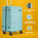 Safari Mint Hard Luggage with Anti Theft Zipper and Dual Wheels 55 (CM) Cabin bag - Genx Bags Online