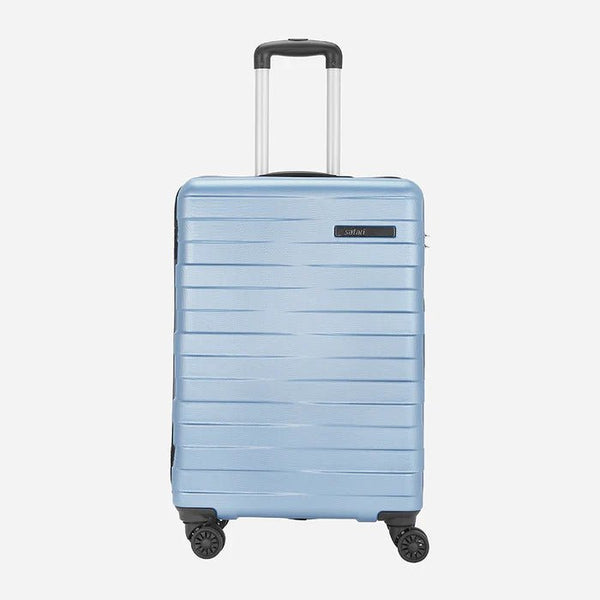 Safari Mint Hard Luggage with Anti Theft Zipper and Dual Wheels 55 (CM) Cabin bag - Genx Bags Online