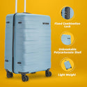 Safari Mint Hard Luggage with Anti Theft Zipper and Dual Wheels 69 (CM) Meduim bag - Genx Bags Online