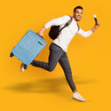 Safari Mint Hard Luggage with Anti Theft Zipper and Dual Wheels 69 (CM) Meduim bag - Genx Bags Online