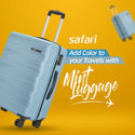 Safari Mint Hard Luggage with Anti Theft Zipper and Dual Wheels 69 (CM) Meduim bag - Genx Bags Online