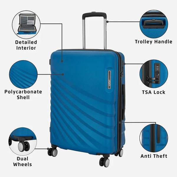 Safari Polaris Hard Luggage With TSA Lock 77 (CM) Large bag - Genx Bags Online