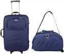 Soft Body Set of 2 Luggage - Polyester Softsided Suitcase Combo 24" & 20" - Genx Bags Online