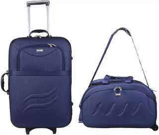 Soft Body Set of 2 Luggage - Polyester Softsided Suitcase Combo 24" & 20" - Genx Bags Online