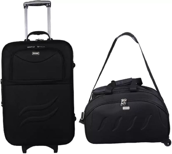 Soft Body Set of 2 Luggage - Polyester Softsided Suitcase Combo 24" & 20" - Genx Bags Online