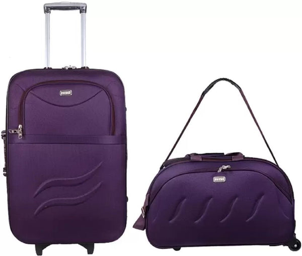 Soft Body Set of 2 Luggage - Polyester Softsided Suitcase Combo 24" & 20" - Genx Bags Online