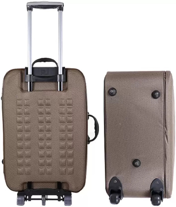 Soft Body Set of 2 Luggage - Polyester Softsided Suitcase Combo 24" & 20" - Genx Bags Online