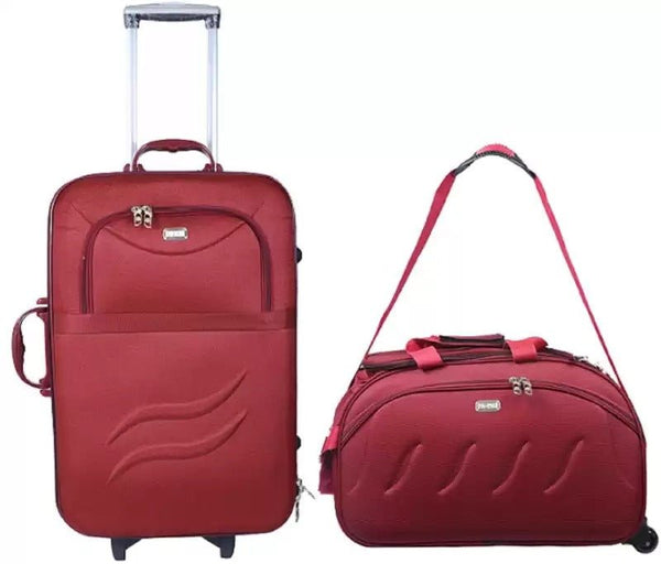 Soft Body Set of 2 Luggage - Polyester Softsided Suitcase Combo 24" & 20" - Genx Bags Online