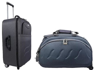 Soft Body Set of 2 Luggage - Polyester Softsided Suitcase Combo 24" & 20" - Genx Bags Online