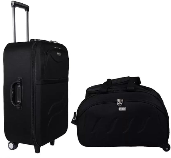 Soft Body Set of 2 Luggage - Polyester Softsided Suitcase Combo 24" & 20" - Genx Bags Online