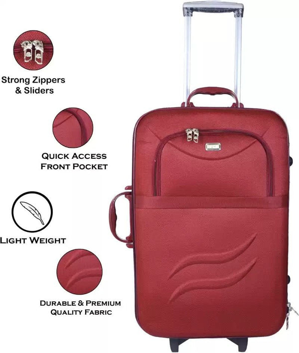 Soft Body Set of 2 Luggage - Suitcase Combo Set Pack of 2 24" & 20" - Genx Bags Online