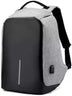 VIDHI Anti Theft 15.6" Black Laptop Backpack with 7 Pockets & USB Charging Port (Black) - Genx Bags Online