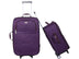 VIDHI Polyester Suitcase Combo Set (Pack of 2) 20" Cabin Luggage Trolley Bag & 24" Check-in Luggage Trolley Bag (Turquoise) - Genx Bags Online