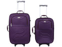 VIDHI Polyester Suitcase Combo Set (Pack of 2) 20" Cabin Luggage Trolley Bag & 24" Check-in Luggage Trolley Bag (Turquoise) - Genx Bags Online