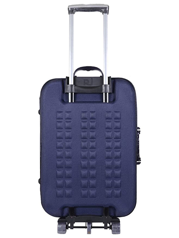 VIDHI Polyester Suitcase Combo Set (Pack of 2) 20" Cabin Luggage Trolley Bag & 24" Check-in Luggage Trolley Bag (Turquoise) - Genx Bags Online